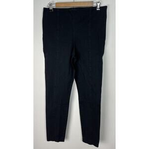 Club Monaco Center Seam High Rise Black Pants Cotton Stretch Size 8 Women’s